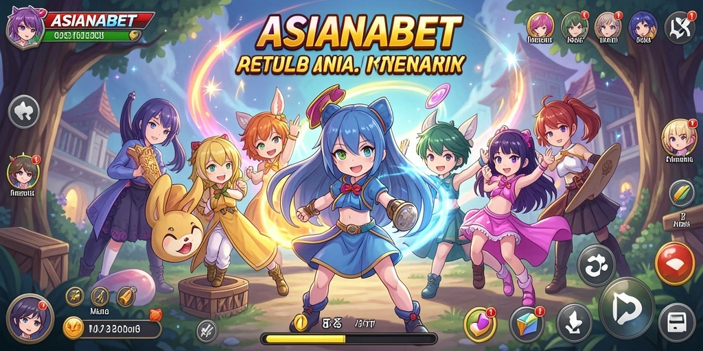 Tampilan gameplay ASIANABET yang menarik dan penuh warna.