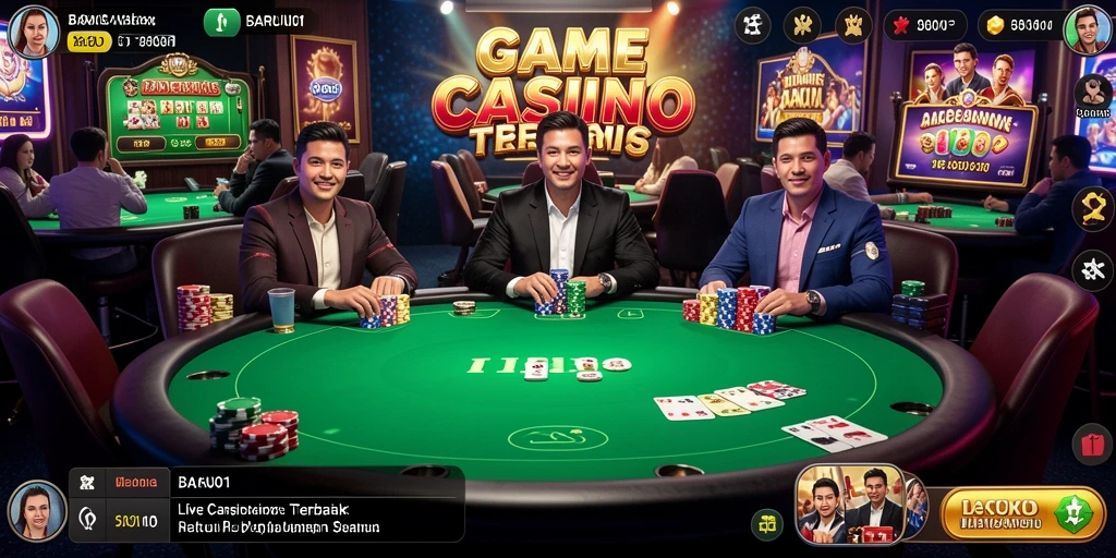 Tampilan gameplay Live Casino yang mendebarkan di BARU01.