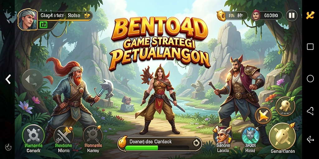 Screenshot gameplay BENTO4D menampilkan aksi pertempuran strategi yang mendebarkan.