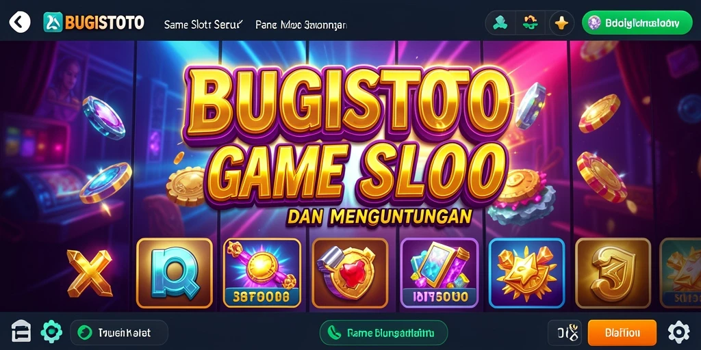 Tampilan gameplay yang menarik dari <strong>BUGISTOTO</strong> dengan berbagai tema Slot.