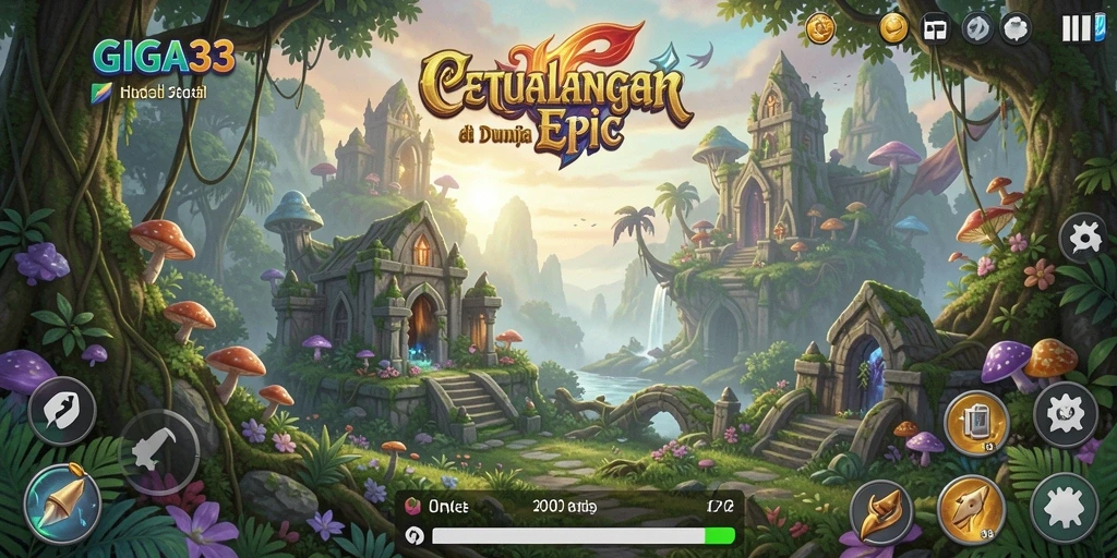 Gameplay seru GIGA33 dengan pertarungan mendebarkan dan eksplorasi dunia.