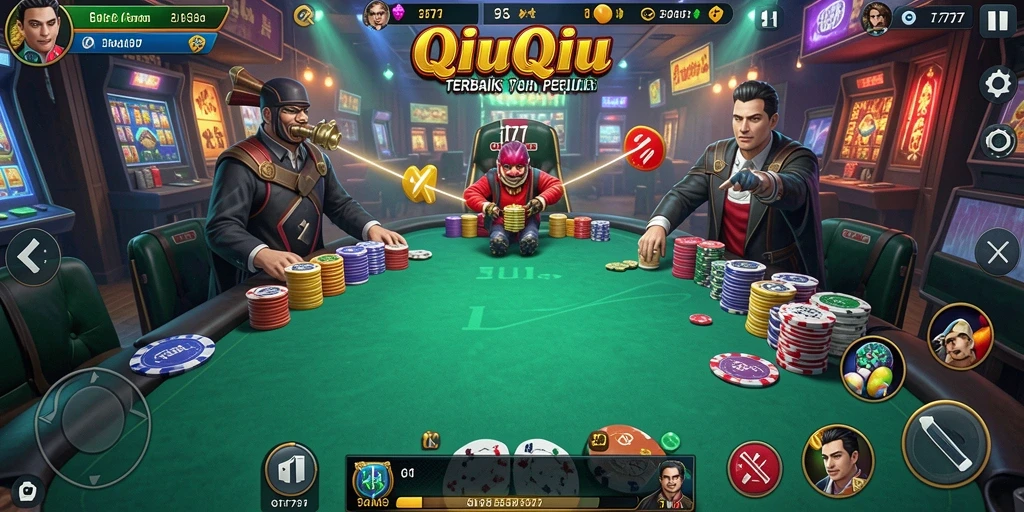 Screenshot gameplay QiuQiu yang seru dan menarik.
