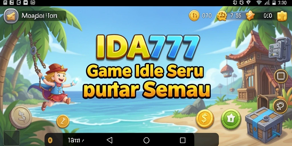 Screenshot IDA777 menampilkan gameplay idle yang mengasyikkan.