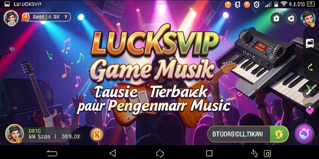 Gameplay LUCKSVIP yang menarik dengan tantangan musik seru.