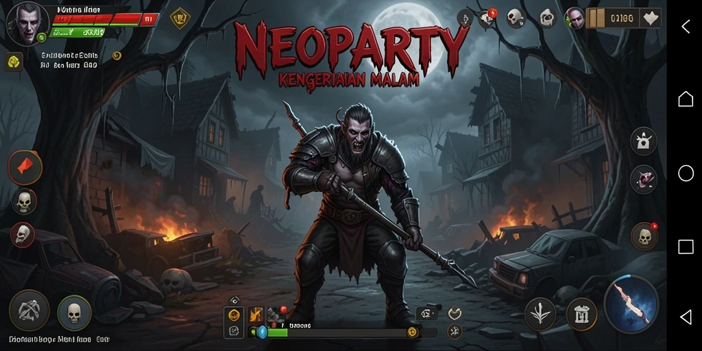 Screenshot menampilkan gameplay Horror yang mencekam di NEOPARTY.