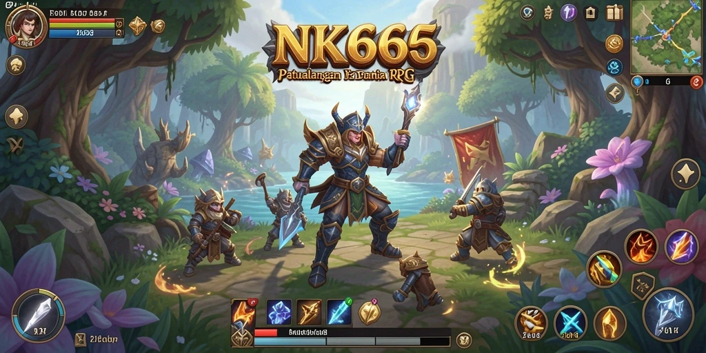 Tampilan epik dari dunia dan gameplay <strong>NK666</strong>.