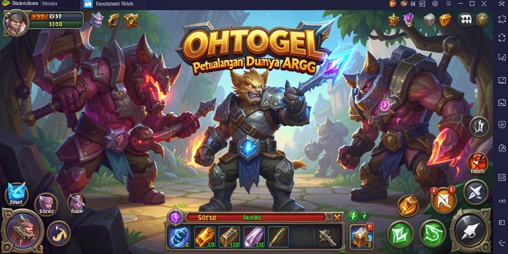 Tangkapan layar OHTOGEL menampilkan aksi pertarungan yang seru dan gameplay menarik.