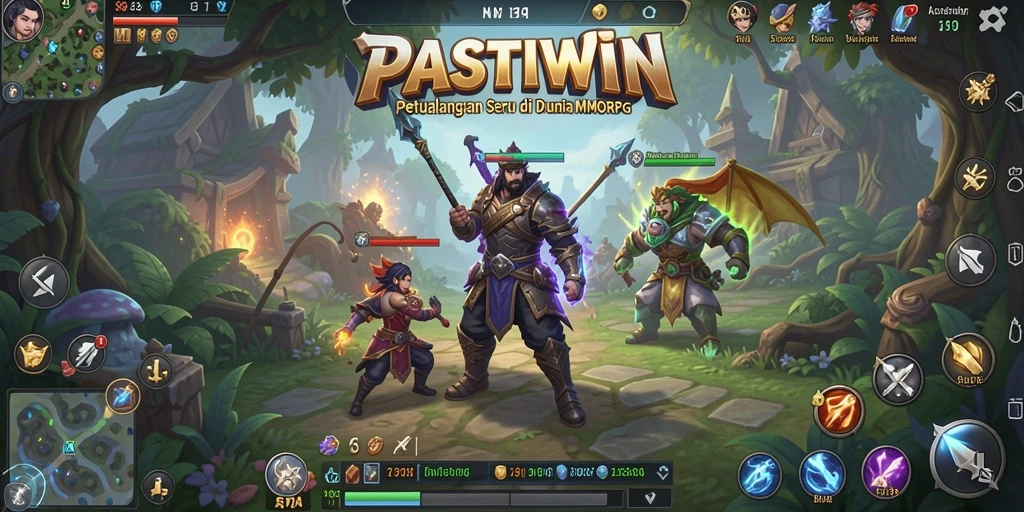 Tampilan menarik gameplay MMORPG PASTIWIN yang seru.