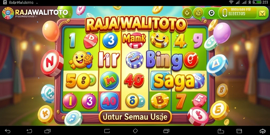 Screenshot utama RAJAWALITOTO menampilkan tampilan gameplay Bingo yang menawan.