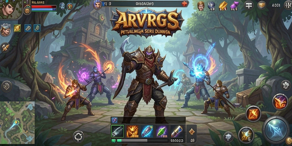 Screenshot utama RVIP1 menampilkan gameplay mendebarkan dalam dunia ARPG.
