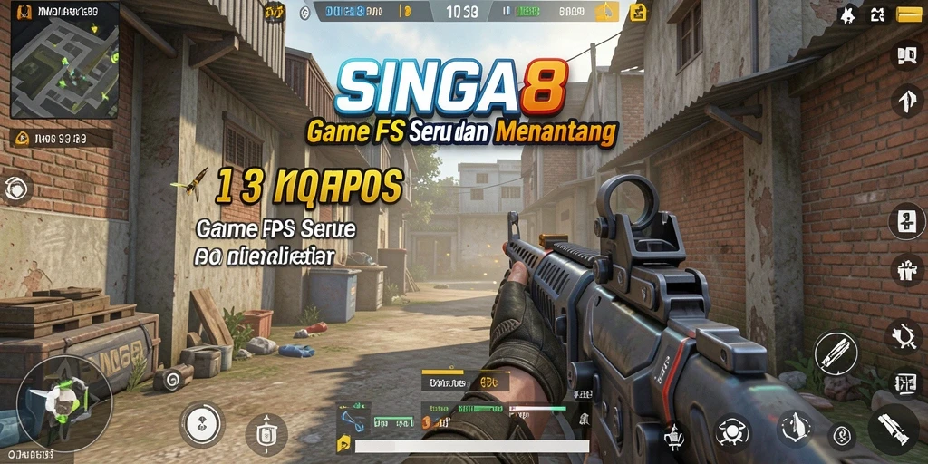 Tangkap aksi seru di battlefield SINGA8 dengan gameplay FPS yang memukau.