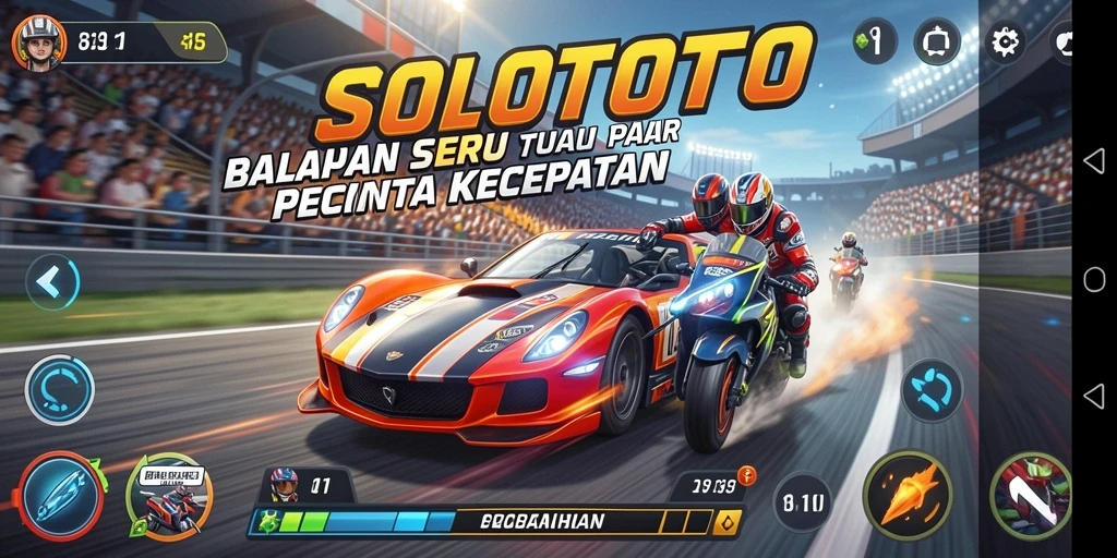 Gameplay balapan yang seru dan mendebarkan di SOLOTOTO.