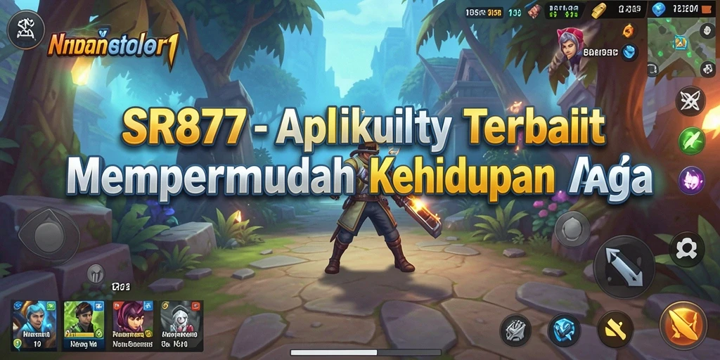 Tampilan utama SR877 dengan berbagai fitur utility yang menarik.