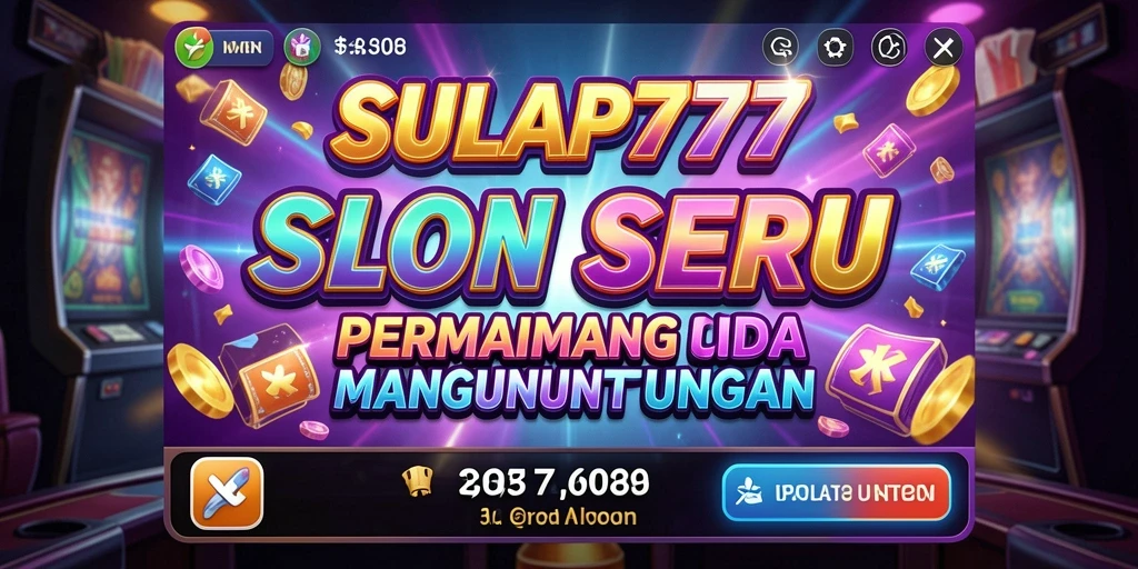 Tampilan menarik dari gameplay SULAP777 yang penuh warna.