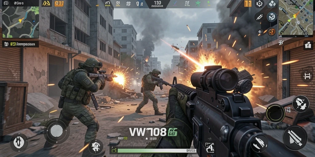 Gameplay dinamis di <strong>VW108</strong> dengan aksi menembak yang seru.