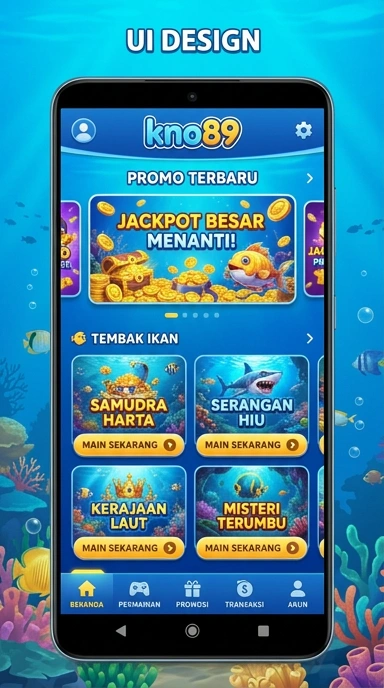 Tampilan antarmuka pengguna yang ramah di kno89.